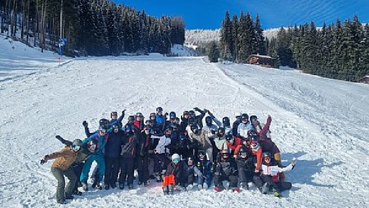 Gruppenfoto Ski-AG 2024